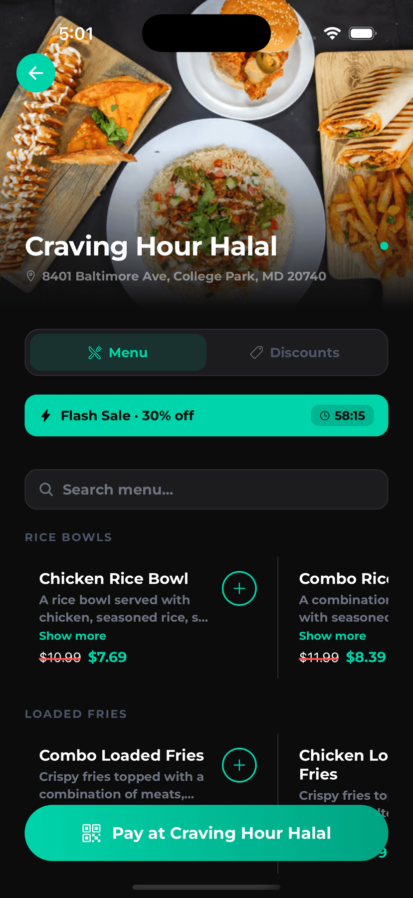 Liquid at a merchant