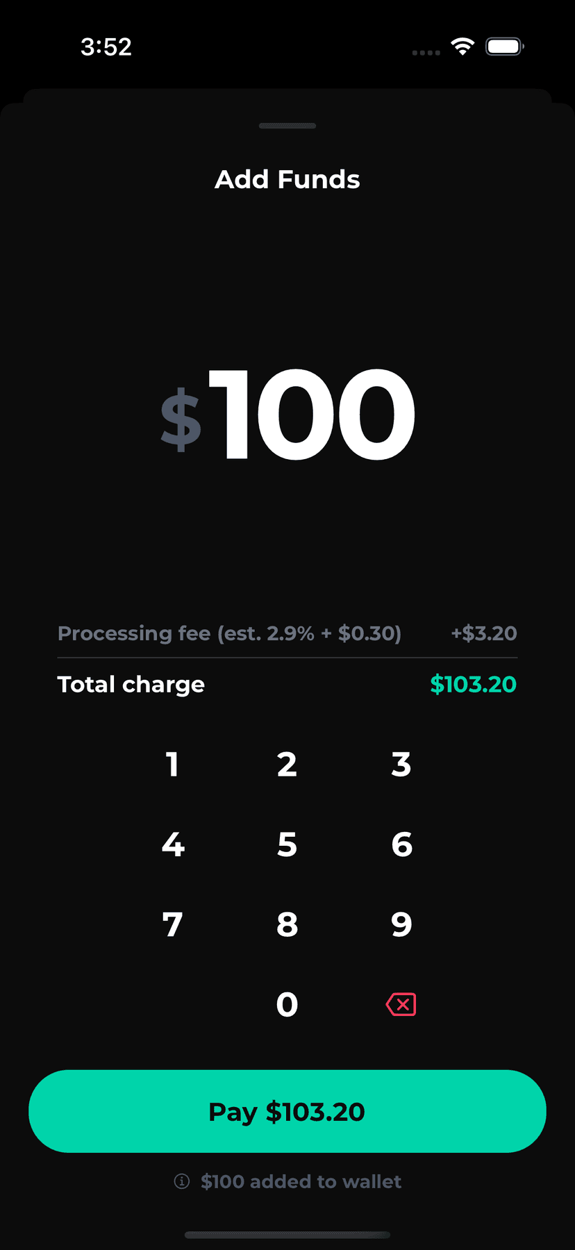 Add funds to Liquid wallet